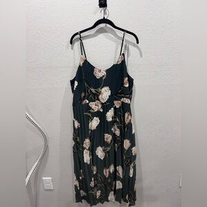 A New Day Women’s Plus Size Floral Green Dress